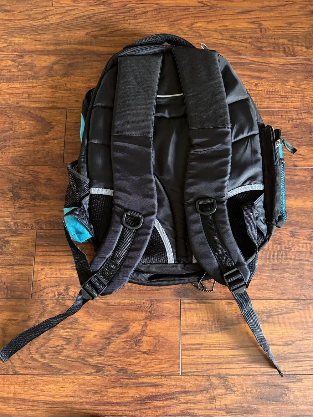 Athletic Works Men's Black, Blue and Gray Multi-Compartment Backpack